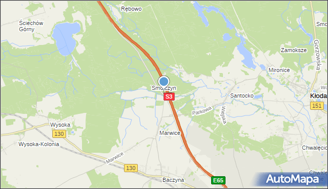 mapa Leśniczówka Marwice, Leśniczówka Marwice na mapie Targeo